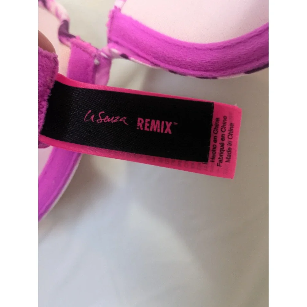 La Senza REMIX Push Up Bra Purple‎ Pink Tie Dye C34 - Picture 7 of 7